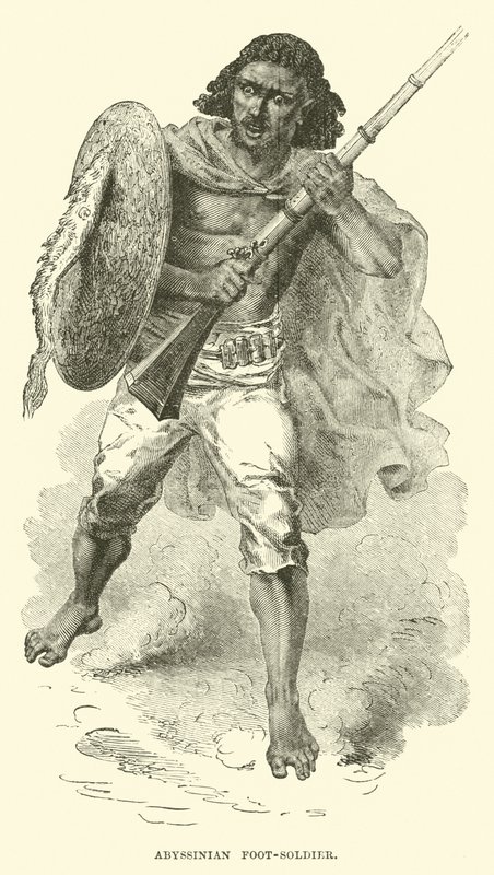 Soldado de infantaria abissínio de English School
