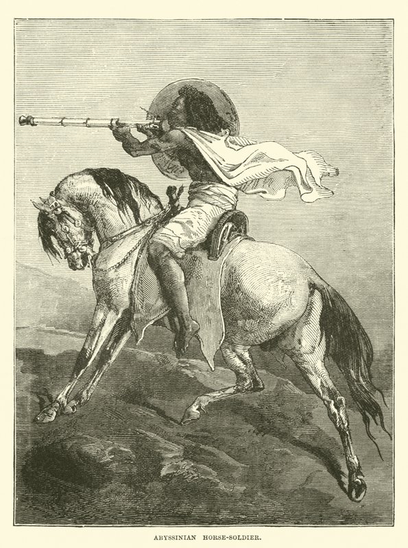 Soldado de cavalo abissínio de English School