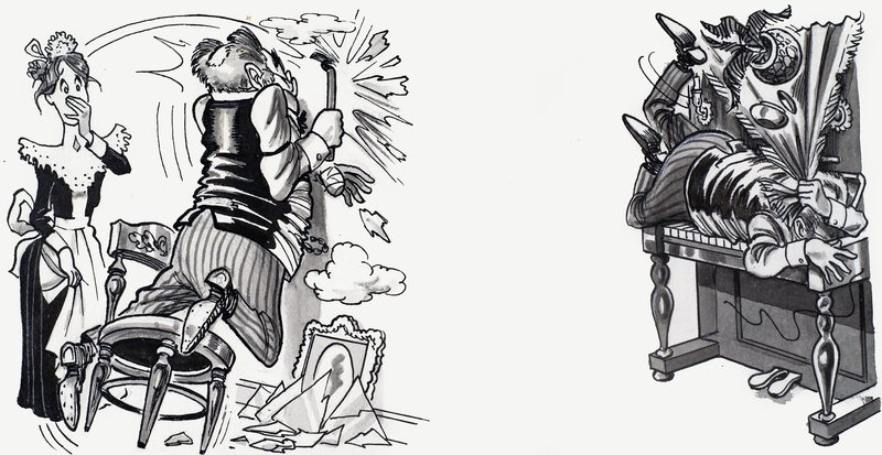 Desenhos animados de acidentes de English School