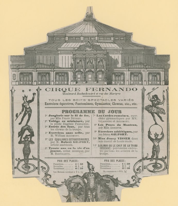 Anúncio para Cirque Fernando de English School