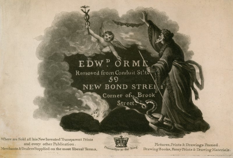 Anúncio de Edward D Orme, impressores e fotojatores de English School