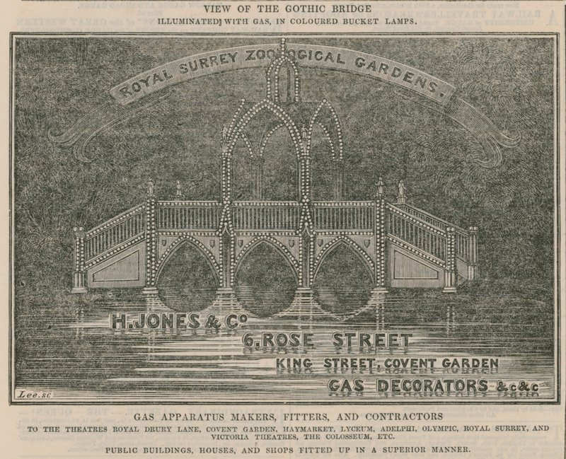Anúncio para H Jones & Co, 6 Rose Street, King Street, Covent Garden de English School