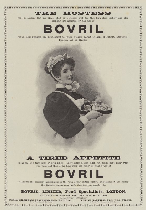 Anúncio, Bovril (gravura) de English School