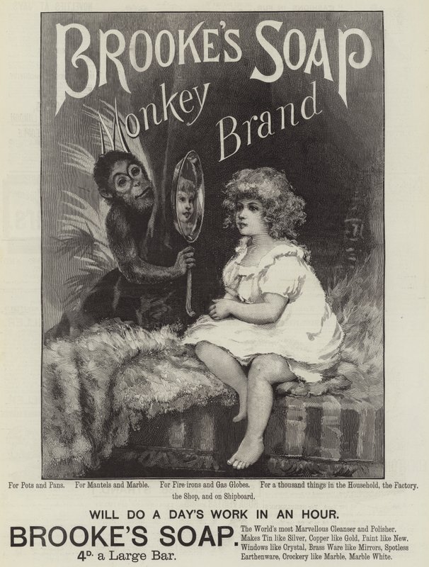 Anúncio, Sabão de Brooke (gravura) de English School