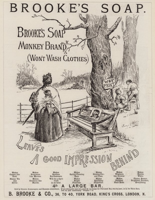 Anúncio, Sabonete Brooke (gravura) de English School