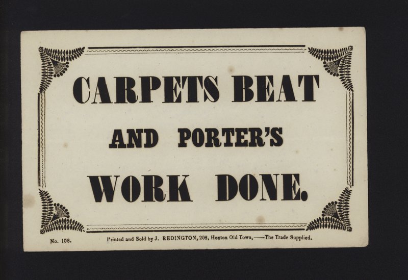 Anúncio: Carpetes batem e porteiros trabalho feito (tipo) de English School