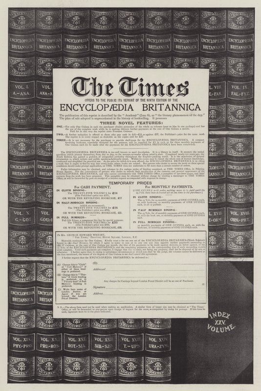 Anúncio, Encyclopaedia Britannica (gravação) de English School