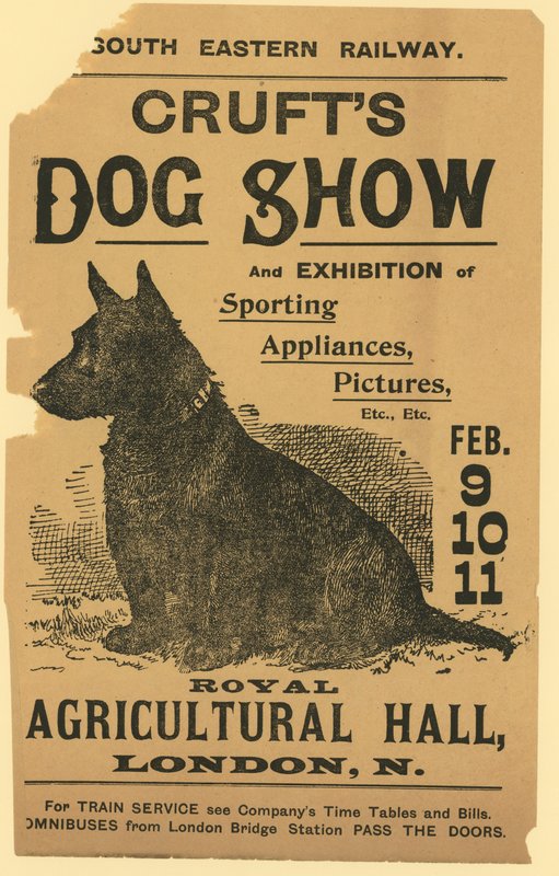 Anúncio para Crufts Dog Show de English School