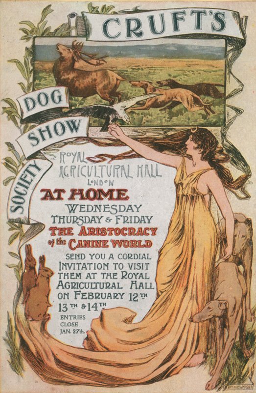 Anúncio para Crufts Dog Show de English School