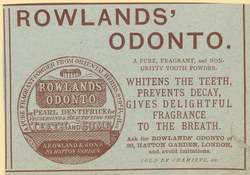Anúncio para Rowlands Odonto de English School
