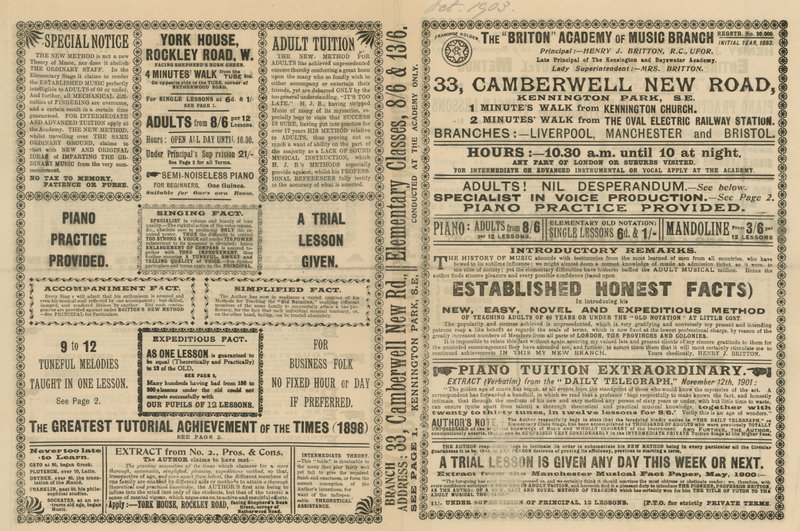 Propaganda para uma variedade de práticas musicais de English School