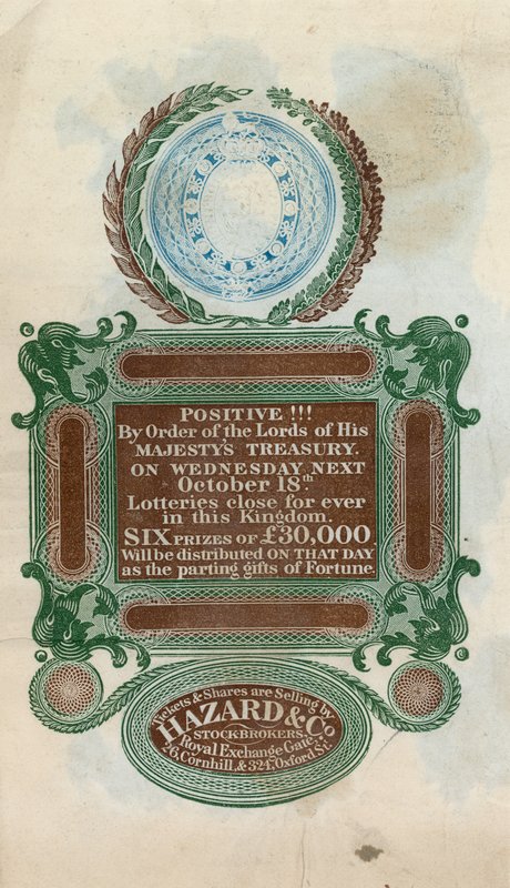 Anúncio para última loteria de English School