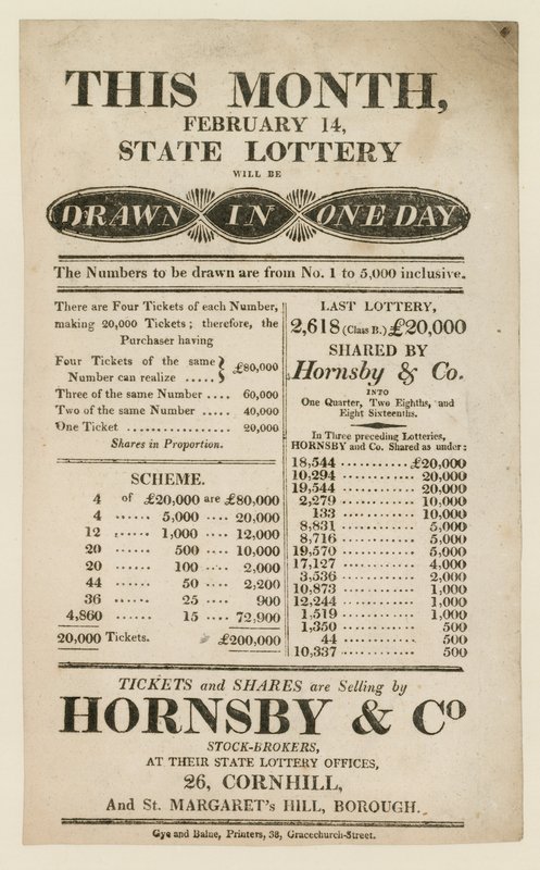 Propaganda para loteria estadual de English School