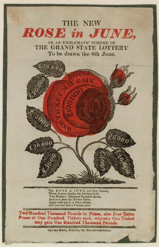 Propaganda para loteria estadual de English School