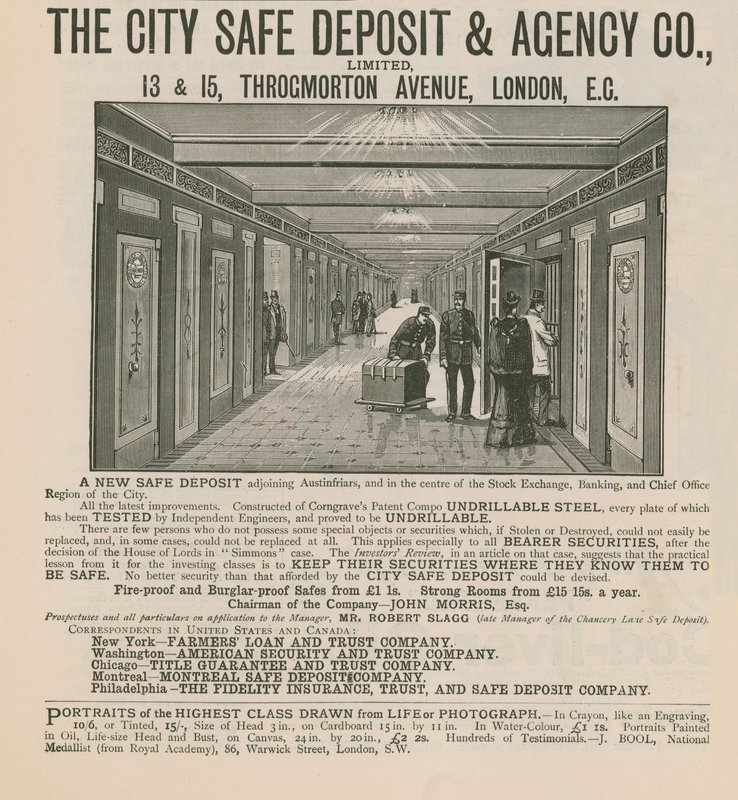 Propaganda para o City Safe Deposit & Agency Co Limited de English School
