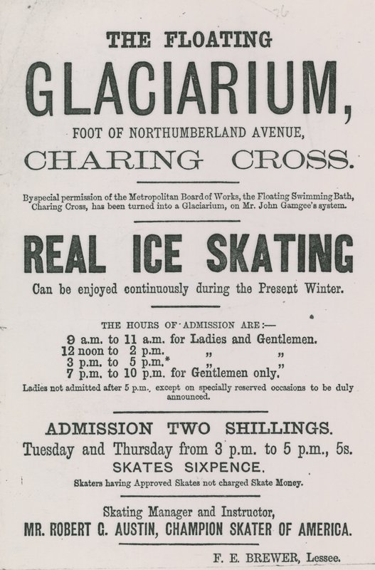 Propaganda para o Glaciarium Flutuante de English School