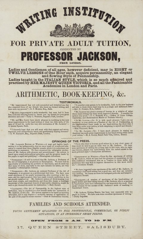 Propaganda para a instituição de redação de English School