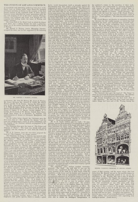 Publicidade, a Fusão da Arte e do Comércio (gravura) de English School