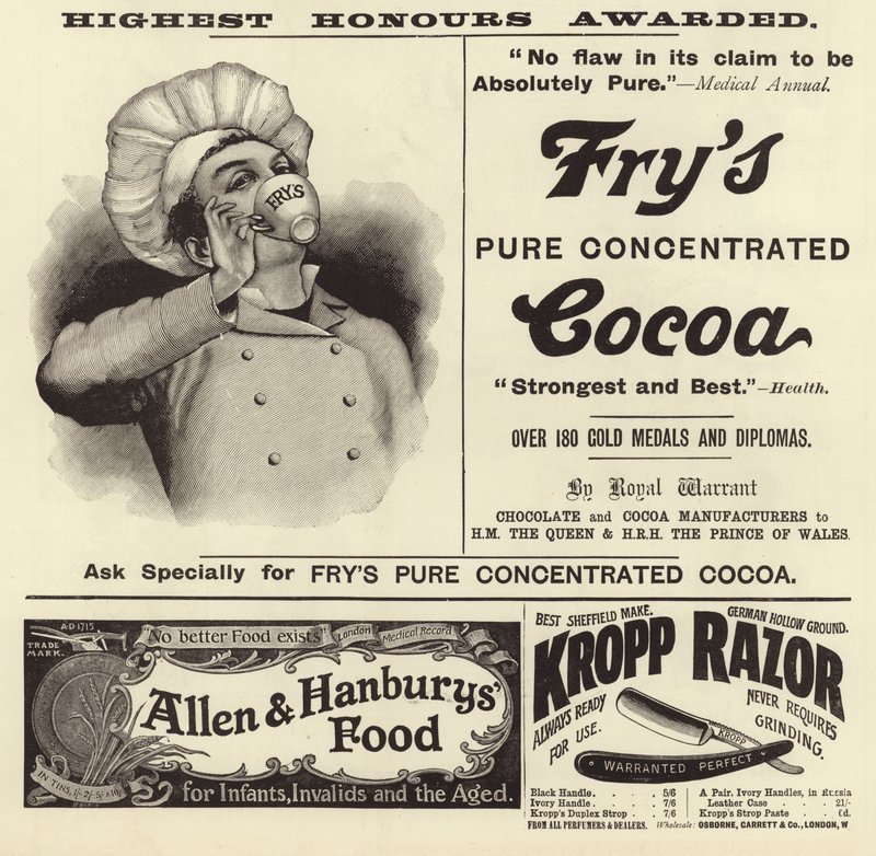 Divulgação de publicidade do The Graphic Christmas Number 1896 de English School