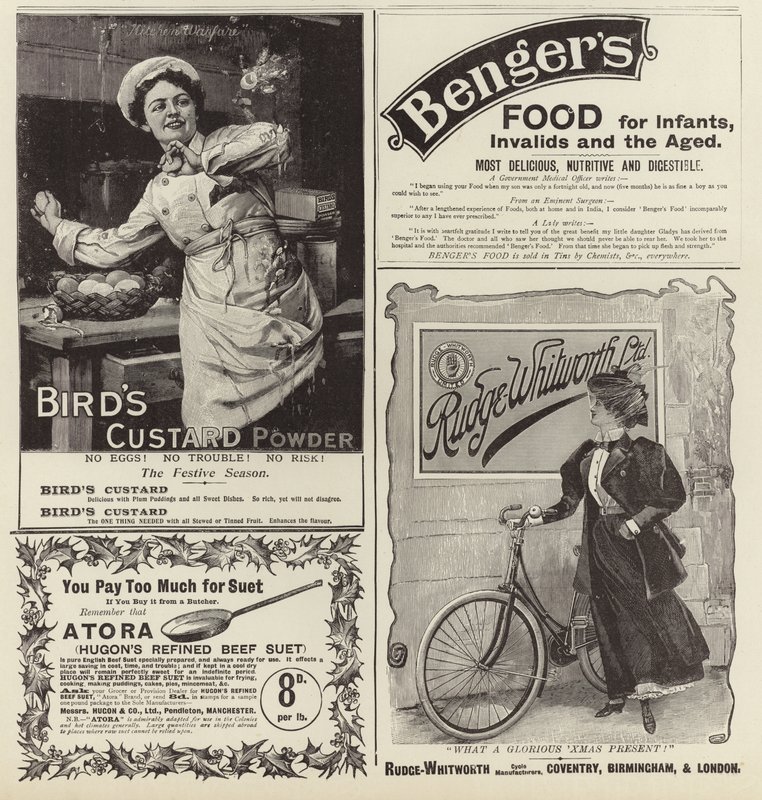 Divulgação de publicidade do The Graphic Christmas Number 1896 de English School