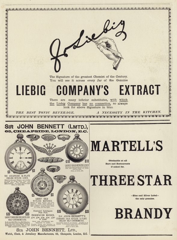 Divulgação de propagandas do The Graphic Christmas Number 1897 de English School
