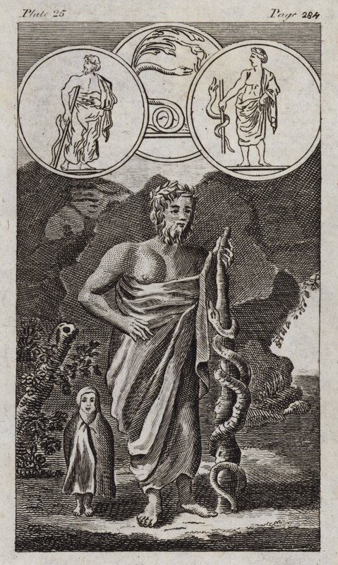 Aesculapius (gravura) de English School