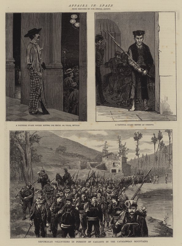 Assuntos em Espanha (gravura) de English School