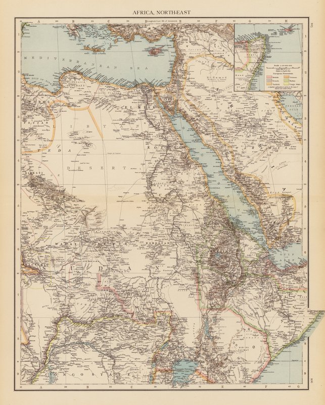 África, Nordeste (litografia a cores) de English School