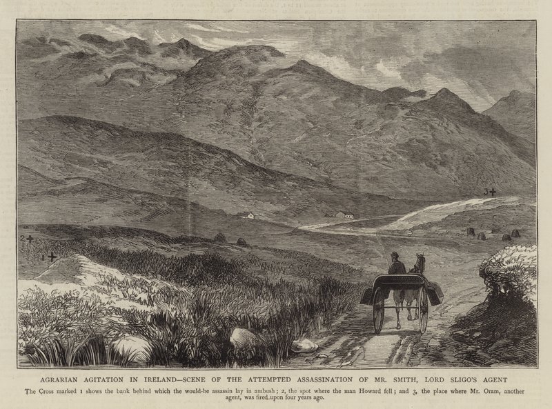 Agitação Agrária na Irlanda, Cena da Tentativa de Assassinato de Smith, Agente de Lord Sligo de English School