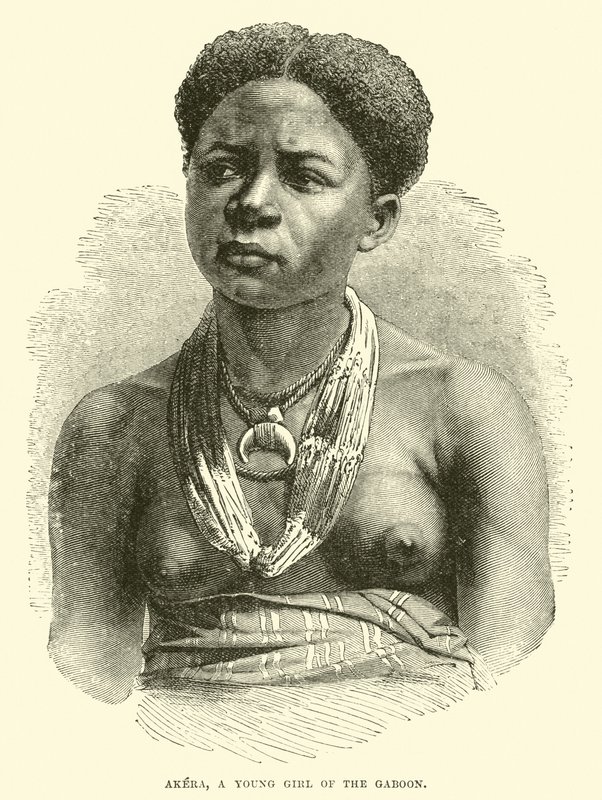 Akera, uma jovem do Gabão de English School