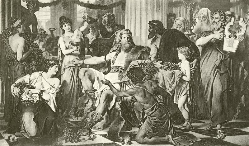 Alaric em Atenas (gravura) de English School