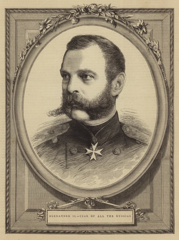Alexandre II, Czar de todas as Rússias (gravura) de English School