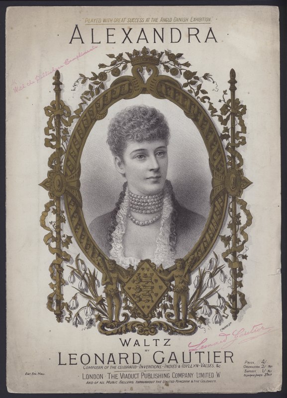 Alexandra, uma valsa de Leonard Gautier (cor litho) de English School