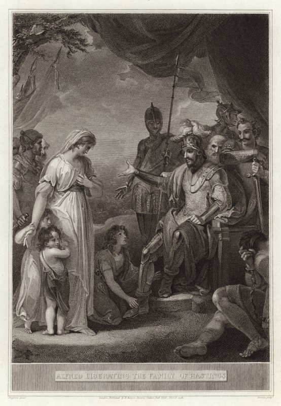 Alfred libertando a família de Hastings de English School