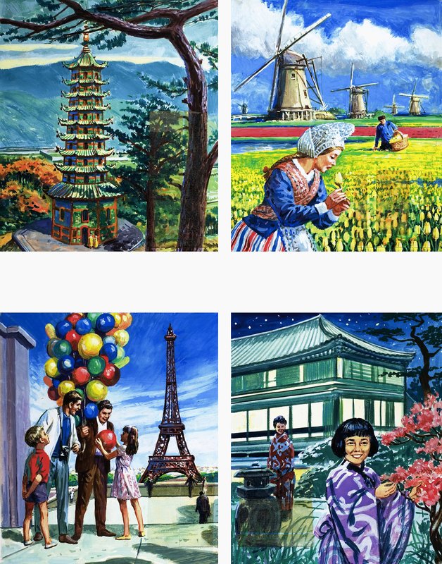 Todos os tipos de edifícios de English School