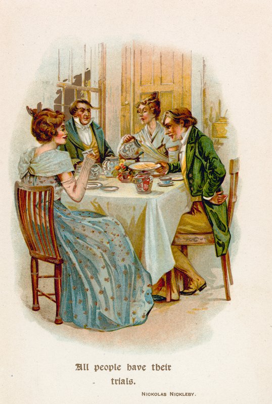 Todas as pessoas têm suas provações. Nicolas Nickleby de English School