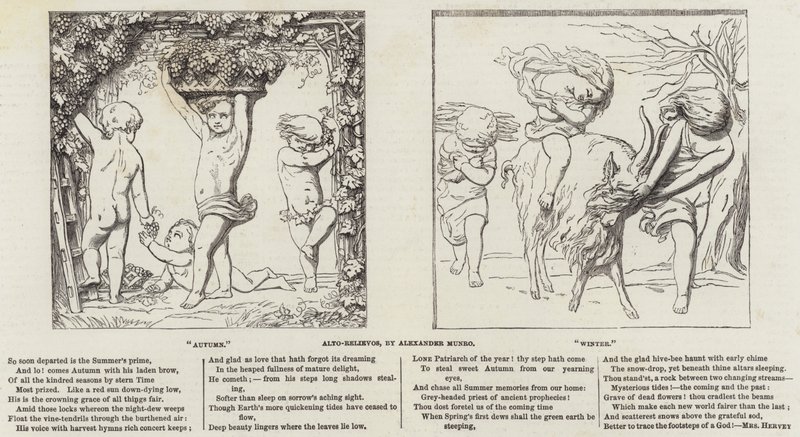 Alto-Relievos, de Alexander Munro (gravura) de English School