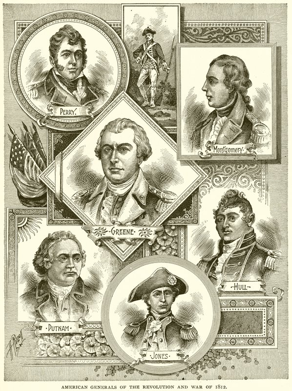 Generais americanos da Revolução e Guerra de 1812 de English School