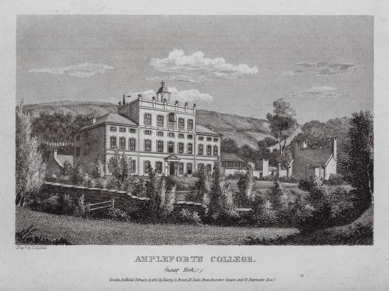 Ampleforth College, perto de York (gravura) de English School