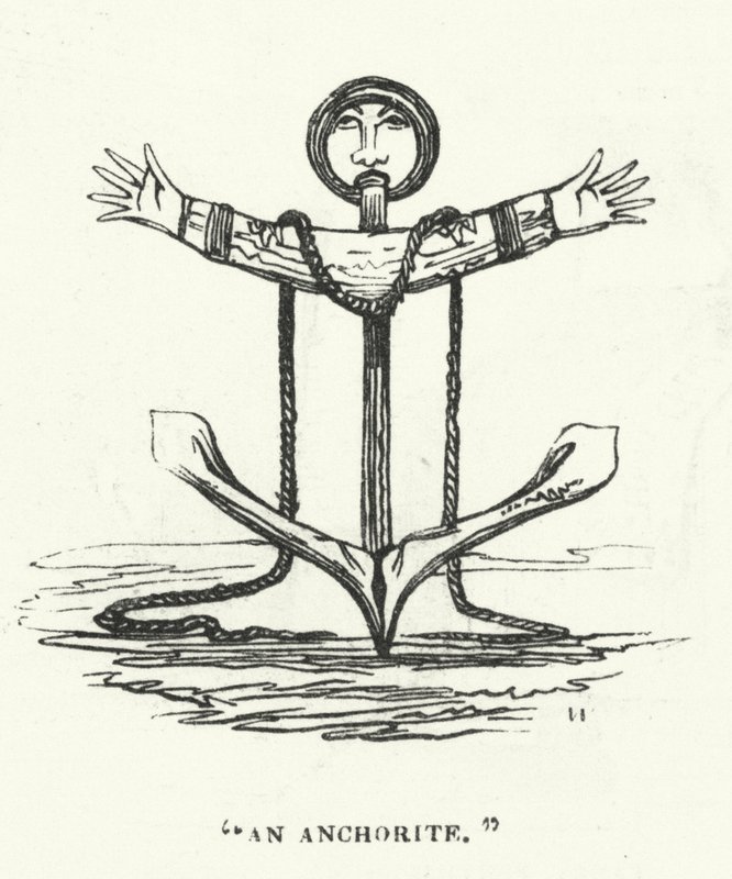 Um Anchorite (gravura) de English School