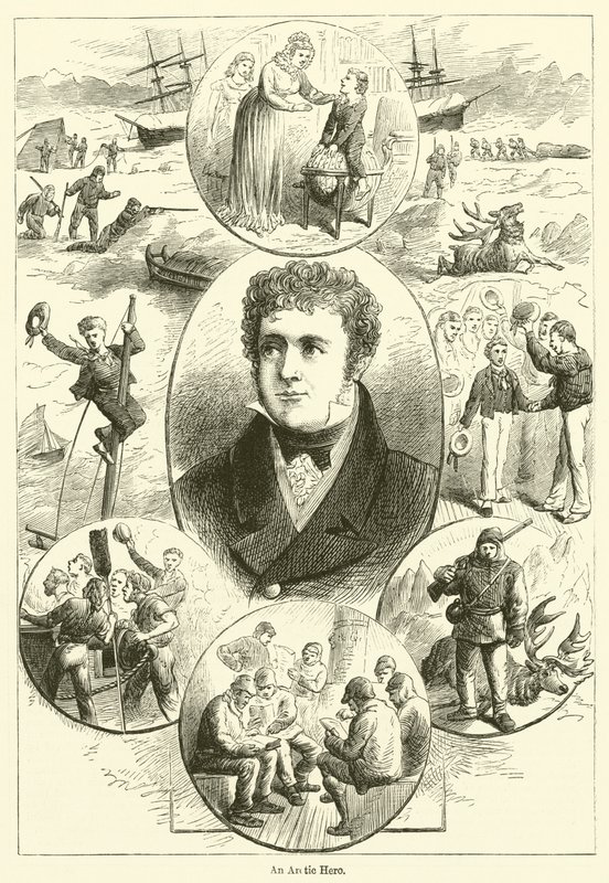 Um Herói do Ártico (gravura) de English School