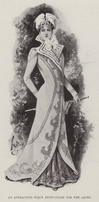 Uma Capa Atraente de Pique para as Corridas (litho) de English School