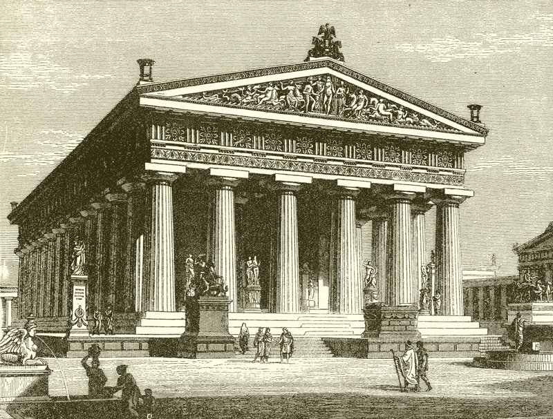 Um antigo templo dórico: O Santuário de Poseidon em Paestum de English School