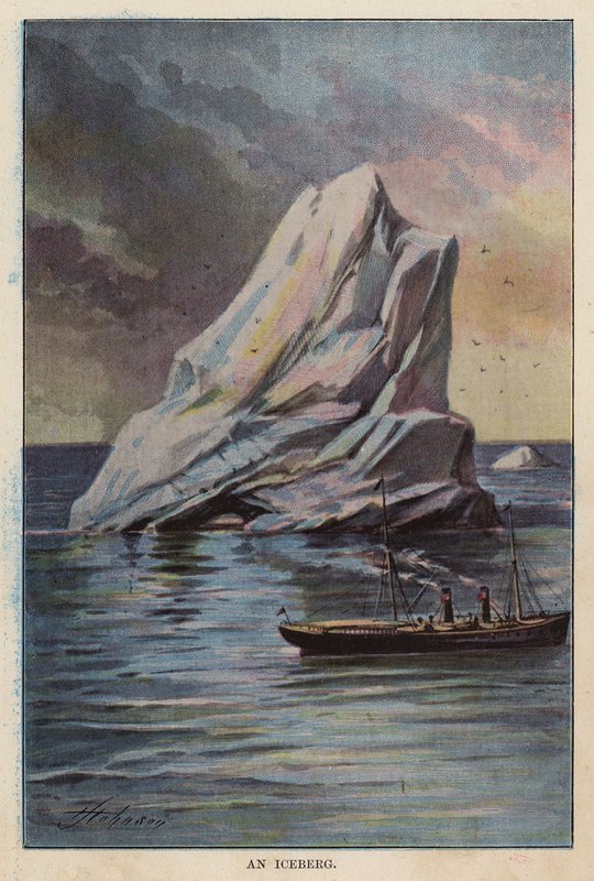 Um Icebergue (litografia a cores) de English School