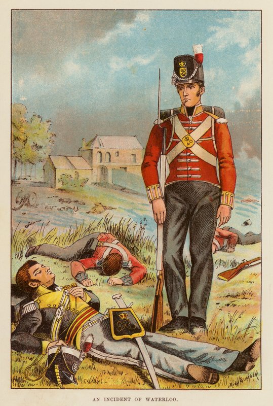 Um Incidente de Waterloo (cor litho) de English School