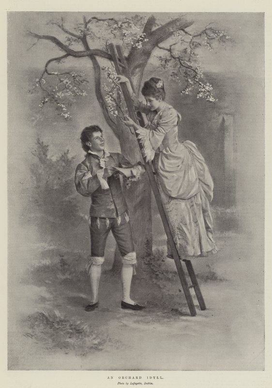 Um Idyll de Pomar (litho) de English School