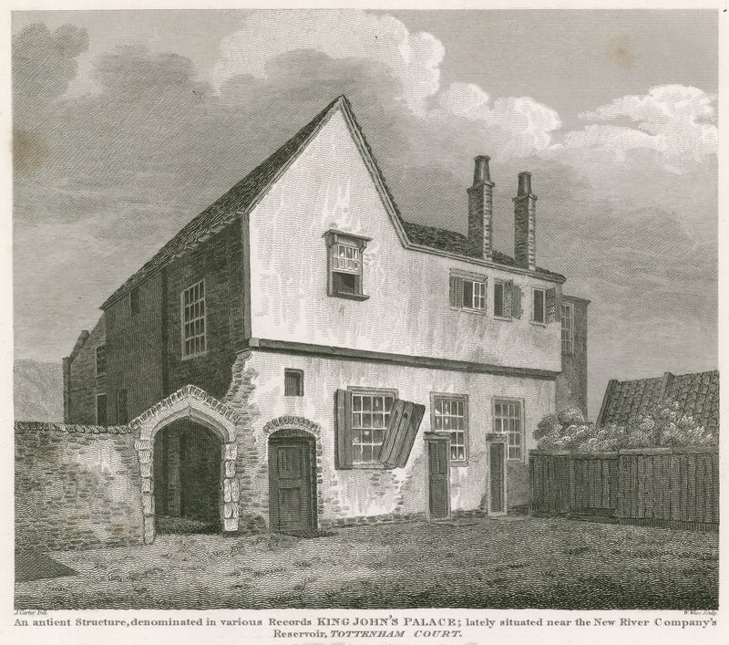 Uma estrutura antiga denominada em vários registros King Johns Palace de English School