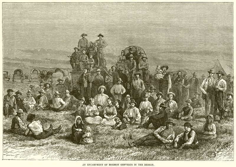 Um acampamento de Mórmon se converte no deserto de English School