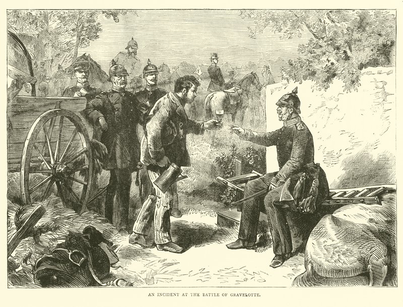 Um incidente na Batalha de Gravelotte, agosto de 1870 de English School