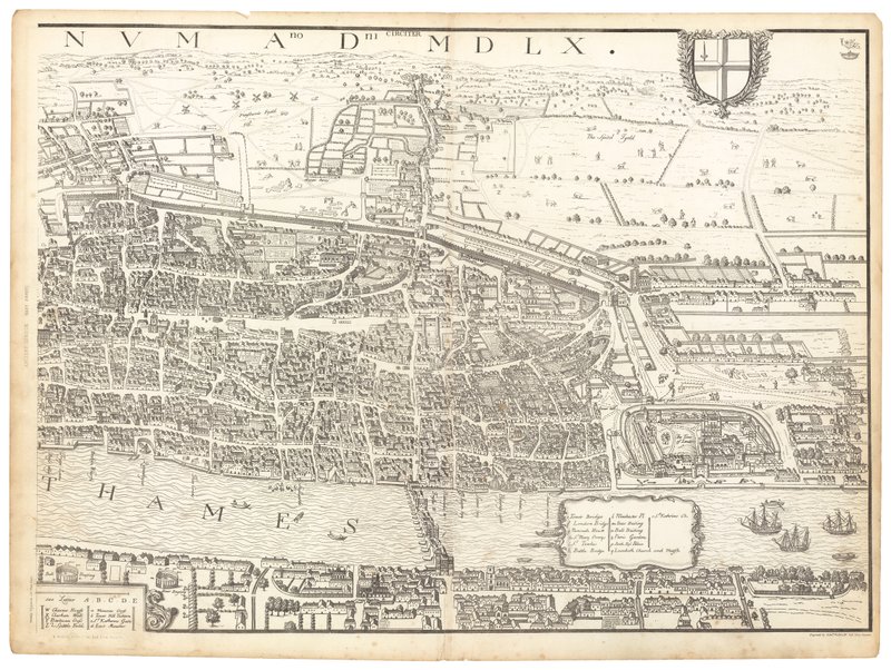 Londres antiga. Folha Leste de English School